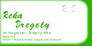 reka dregely business card